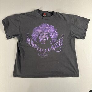 Jimi Hendrix Purple Haze Shirt Mens Big 1X Black Zion Rootswear Rock Tee Music